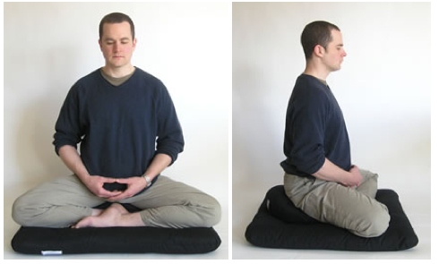 Burmese meditation posture