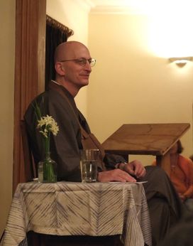 Zen Teacher Shugen Sensei leads a weekend Zen Buddhist workshop. Nelson, NZ